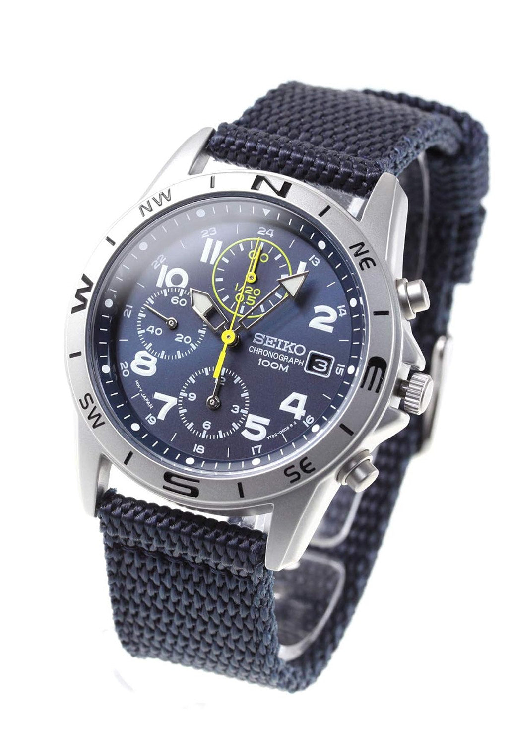 Seiko Overseas Model Chronograph SND379R Blue