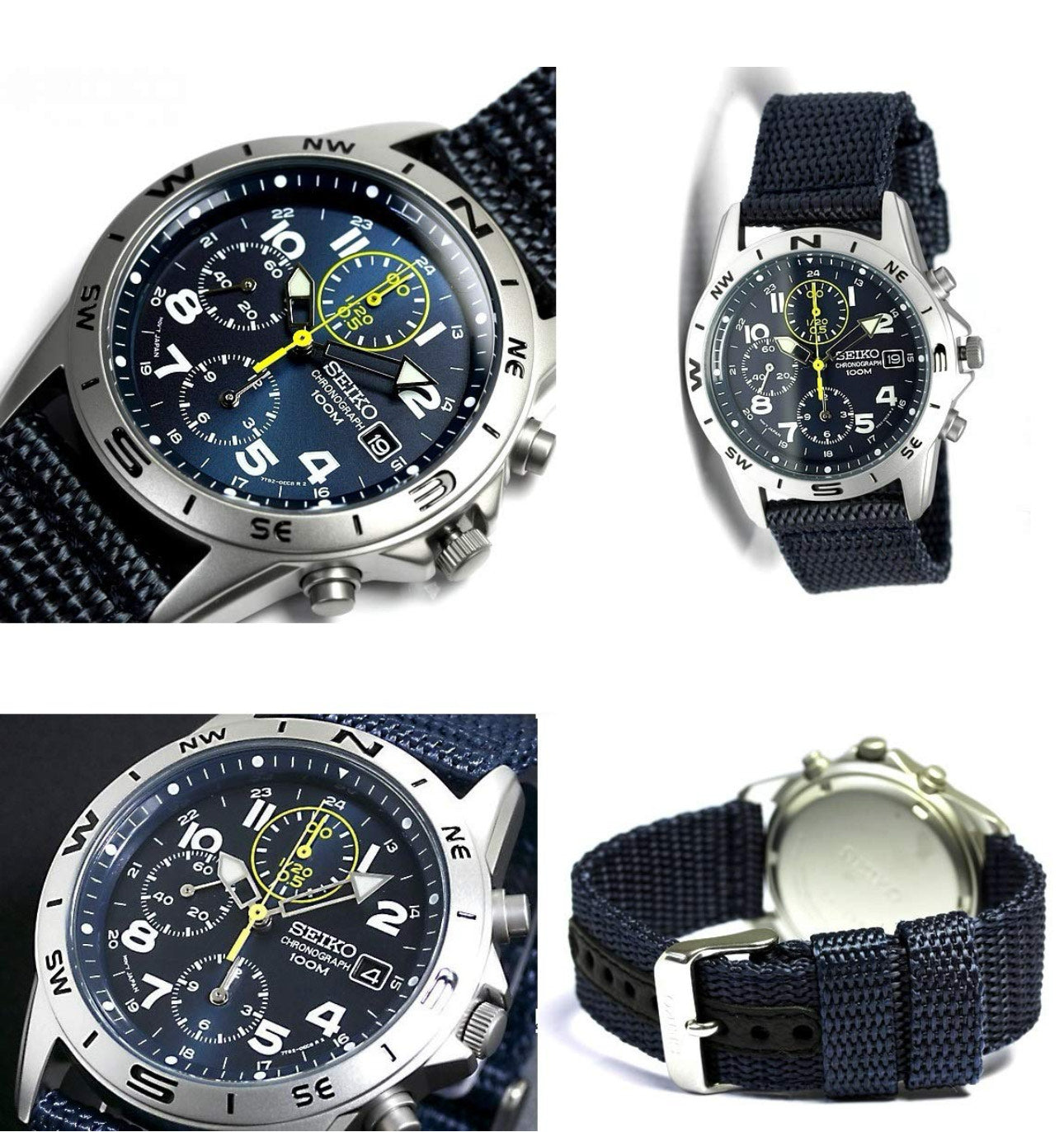 Seiko Overseas Model Chronograph SND379R Blue