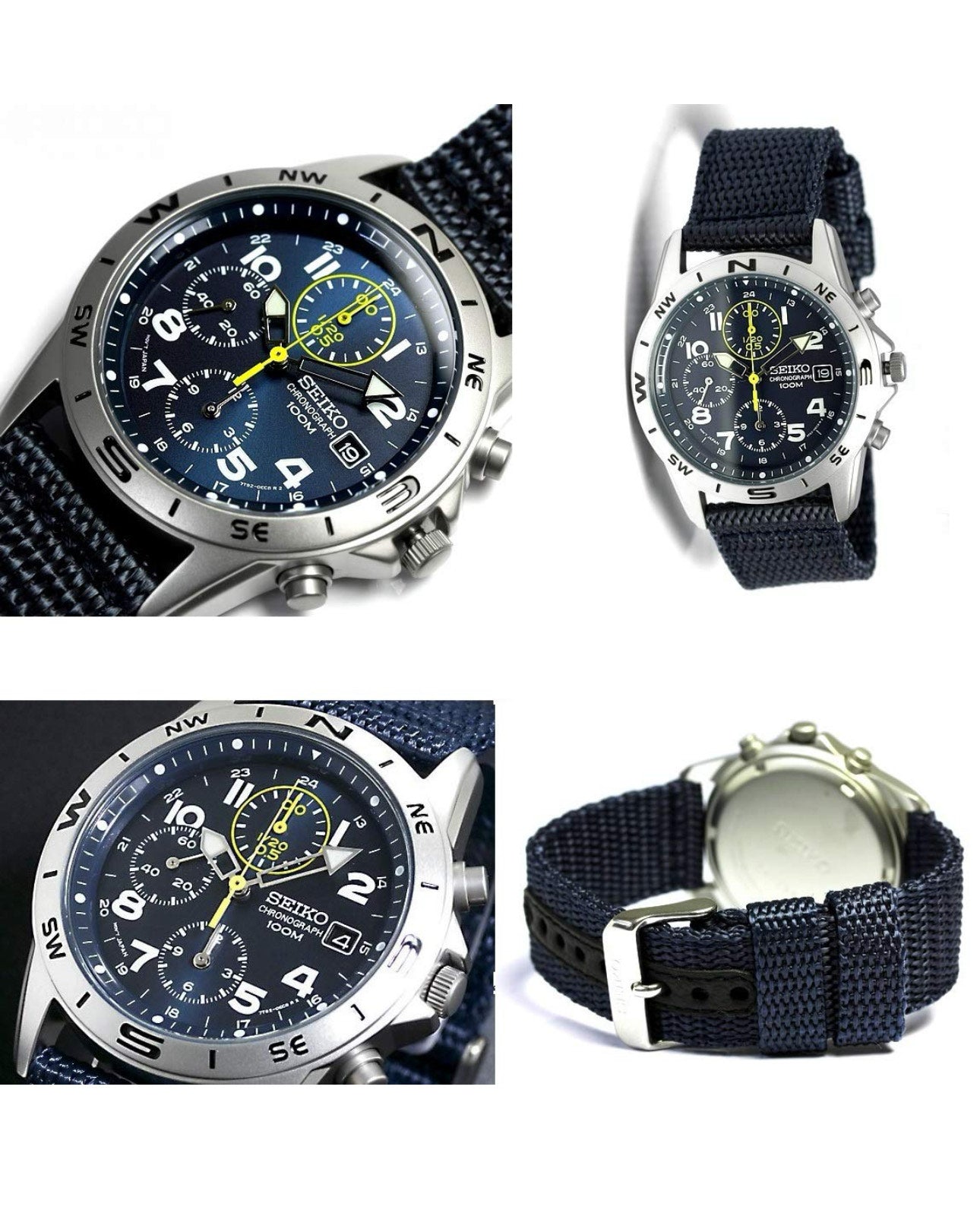 Seiko Overseas Model Chronograph SND379R Blue