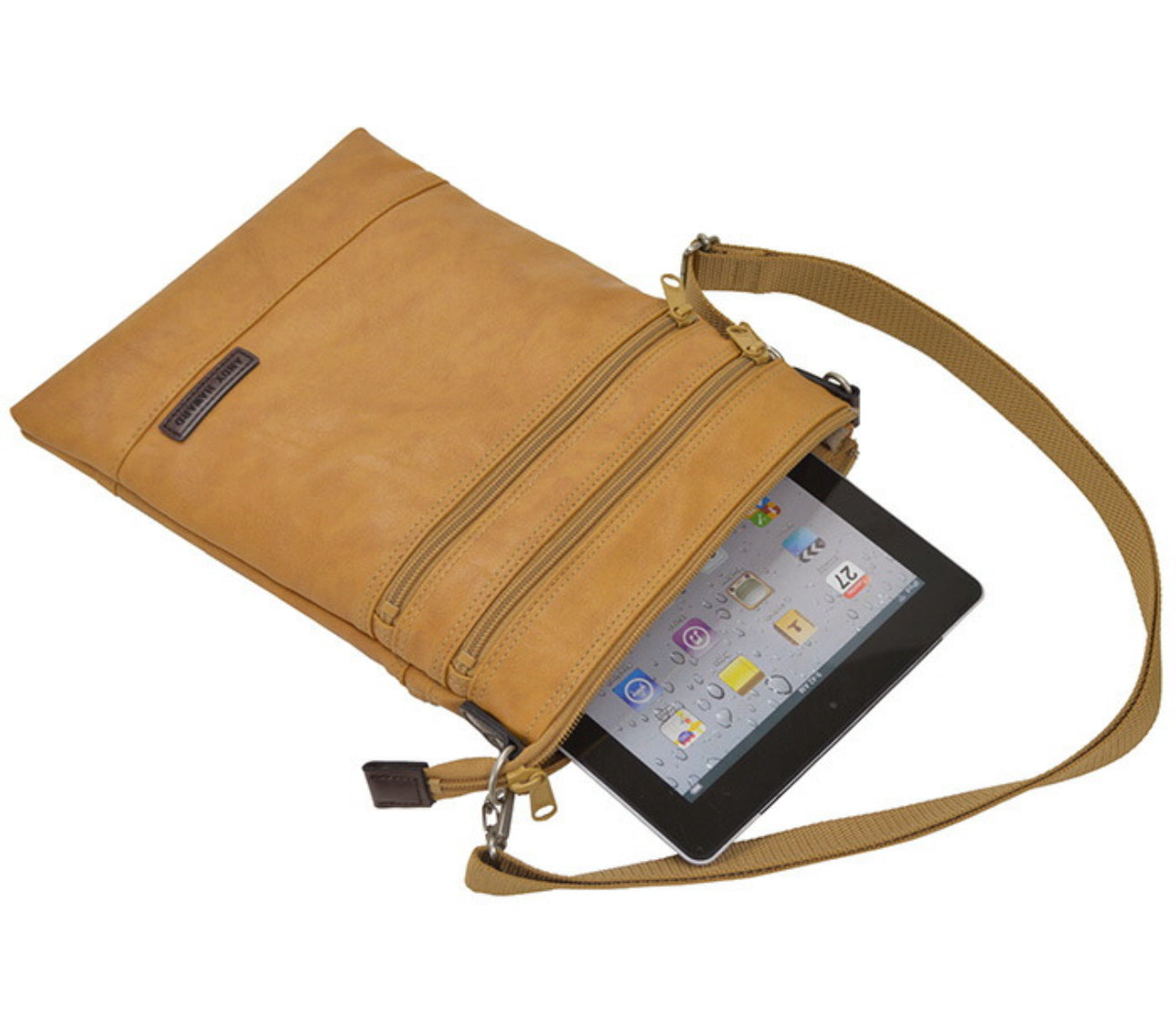 [Made in Japan (Toyooka)] Thin-gusset shoulder bag (large)