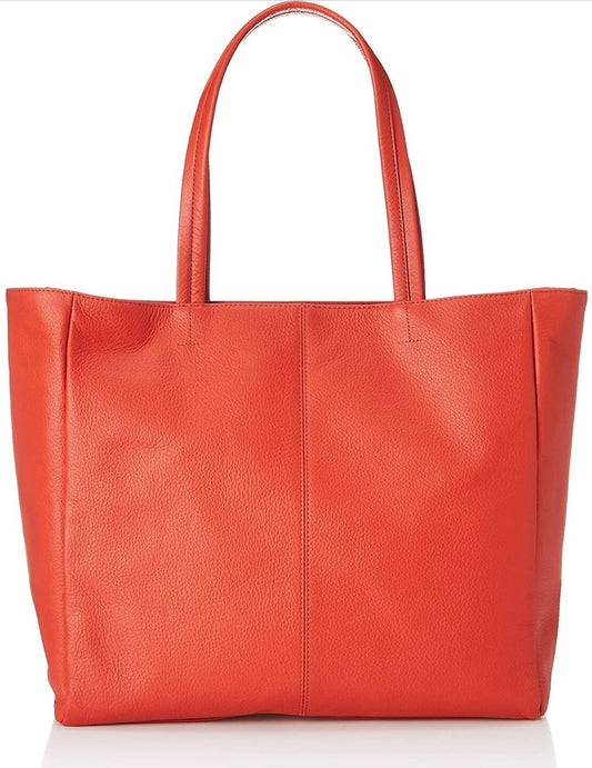Made in japan Orange Leather Tote Bag / Orange Leather Tote Bag