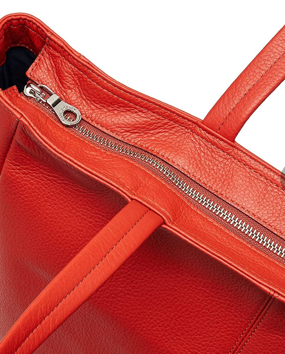 Made in japan Orange Leather Tote Bag / Orange Leather Tote Bag