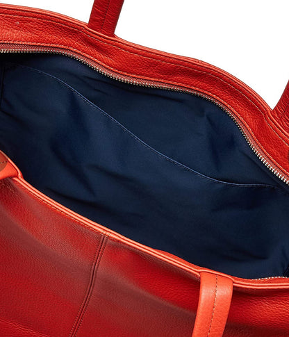 Made in japan Orange Leather Tote Bag / Orange Leather Tote Bag