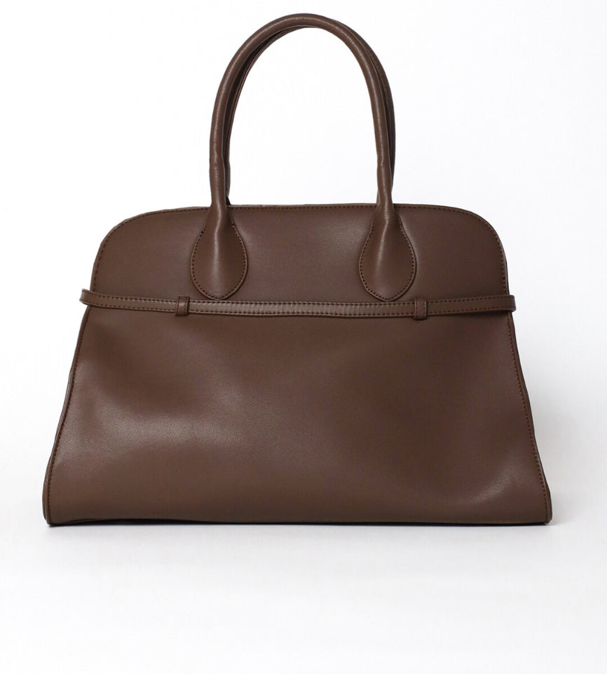 [Cowhide] Belted handbag